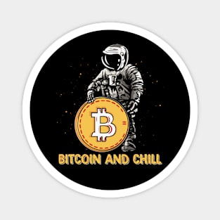 Bitcoin Astronaut Funny Bitcoin to the moon BTC hodl Funny Crypto Gift Magnet